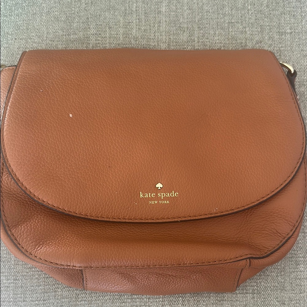 Kate Spade Brown Pebbled Leather Crossbody
